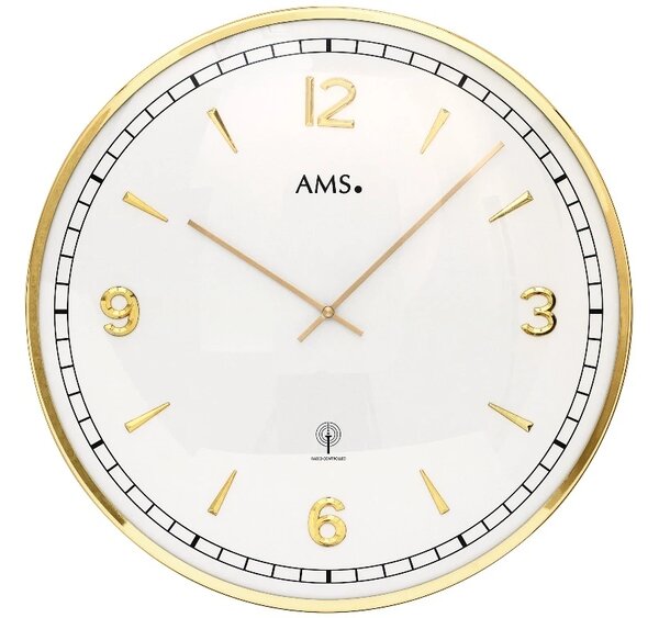Nástěnné hodiny 5609 AMS řízené rádiovým signálem 40cm