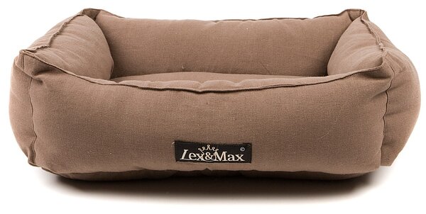 Lex & Max Luxusní pelíšek pro psa Lex & Max Tivoli 40 x 50 cm | hnědý