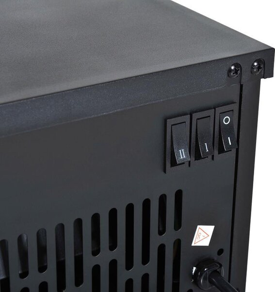 Elektrický krb 34x17 cm – Atmosférický krb s efektem plamene a topným výkonem 1200 W