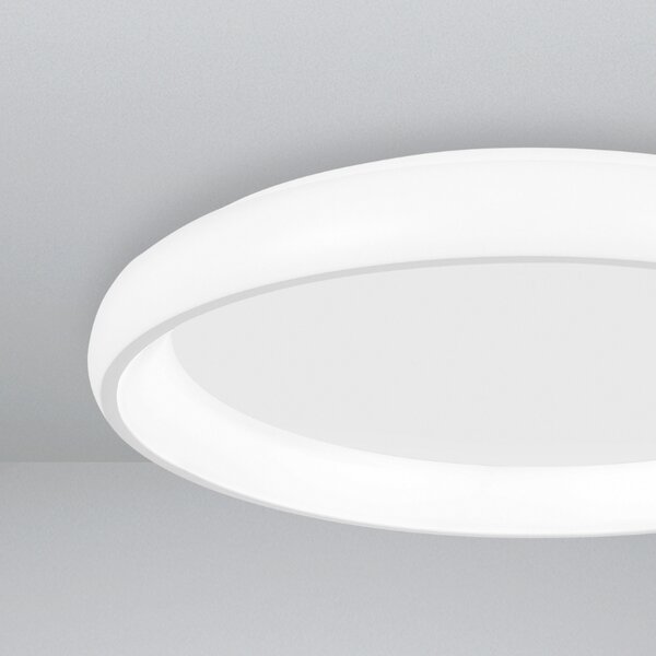 Bílé kovové stropní LED světlo Nova Luce Albi 61 cm