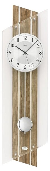 Kyvadlové nástěnné hodiny 5302 AMS řízené rádiovým signálem 84cm