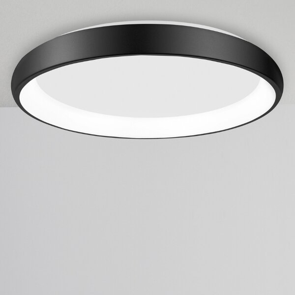 Černé kovové stropní LED světlo Nova Luce Albi 61 cm