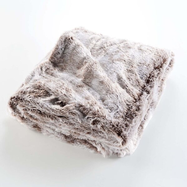 Hnědá deka z umělé kožešiny 180x220 cm Antartic – douceur d'intérieur