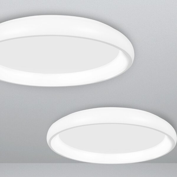 Bílé kovové stropní LED světlo Nova Luce Albi 61 cm