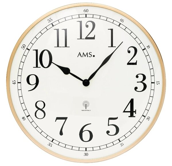 Nástěnné hodiny 5607 AMS řízené rádiovým signálem 40cm