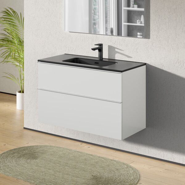 Toaletní stolek LAVOA 100 cm s umyvadlem - možnost volby barvy