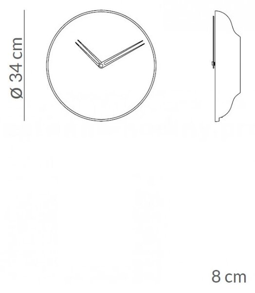 Designové nástěnné hodiny Nomon Jazz S 34cm