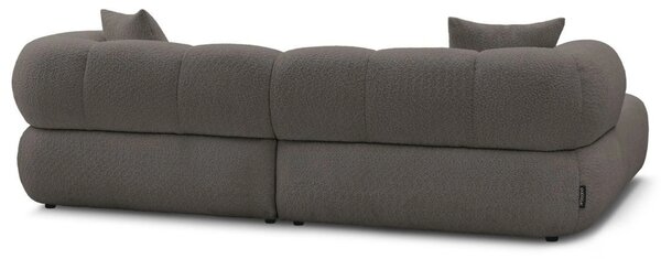 -25 % Dny MOMENTI– Bobochic Paris Hnědá bouclé rohová pohovka Pamira 253 cm, levá