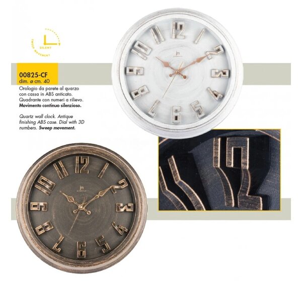 Lowell Italy Designové nástěnné hodiny 00825B Lowell 40cm