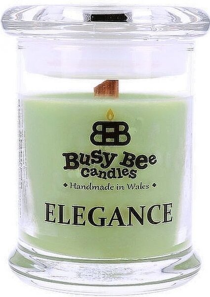Busy Bee Candles Elegance praskající svíčka Cool Citrus Basil