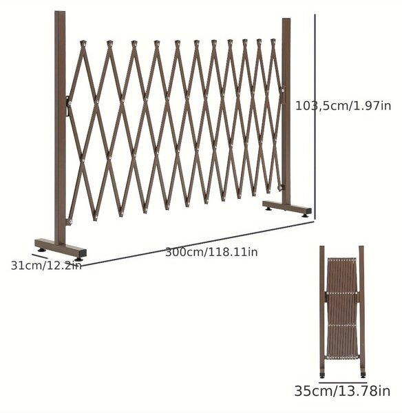 Zábrana – klepátková brána – bariéra – oplocení – plot – hliník – nastavitelná, rozsah 35–300 cm