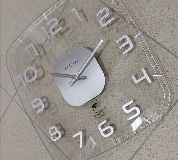 Designové nástěnné hodiny 8816tr Nextime Classy square 30cm