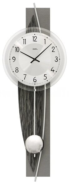 Designové nástěnné kyvadlové hodiny 7458 AMS 67cm