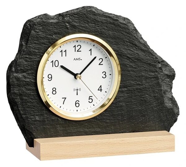 Originální břidlicové hodiny řízené signálem DCF 5115 AMS 21cm