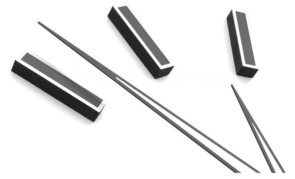 Designové nalepovací hodiny Future Time FT9600TT Modular titanium grey 60cm