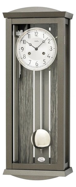 Luxusní kyvadlové mechanické nástěnné hodiny 2748 black walnut AMS 66cm