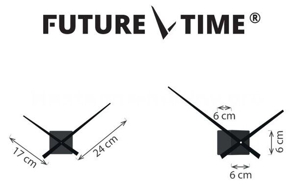 Designové nástěnné nalepovací hodiny Future Time FT3000MC Cubic multicolor