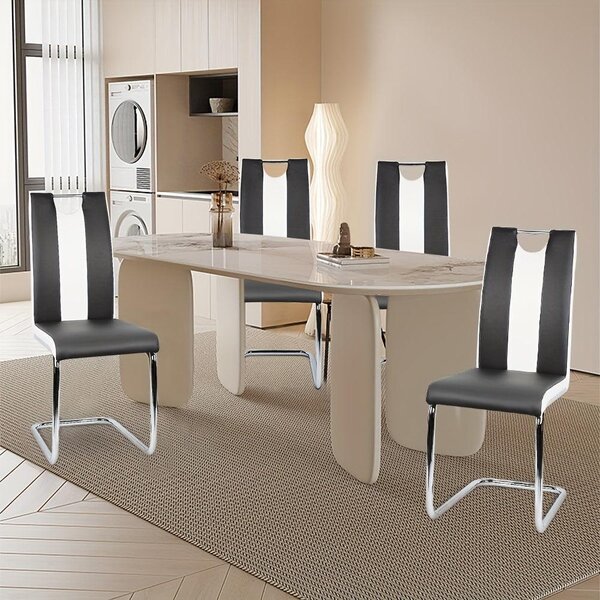 Kuchyňská židle - jídelní židle - židle k jídelnímu stolu - židle - křeslo - sada 4 kusů - ergonomický design bez opěrek