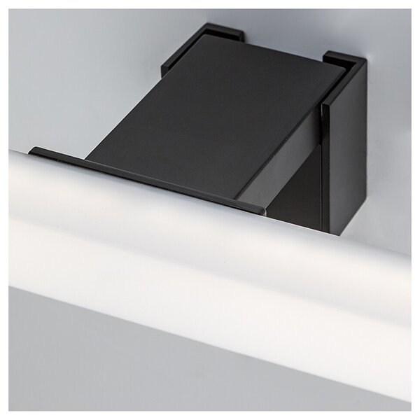 Koupelnové nástěnné LED svítidlo OLIRO černá, šířka 60 cm