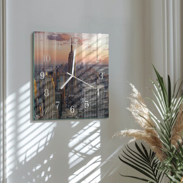 Skleněné hodiny Horizont zskb-30x30-00081359