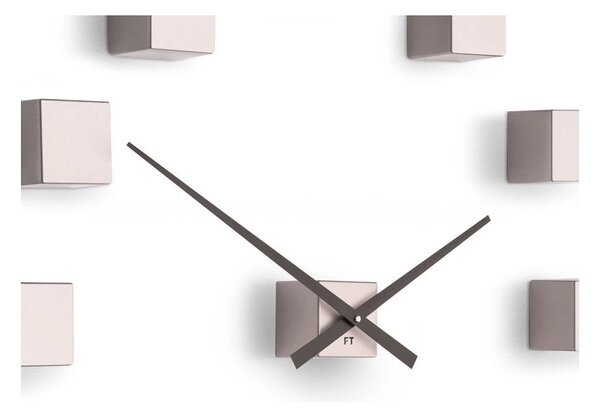 Designové nástěnné nalepovací hodiny Future Time FT3000PI Cubic pink
