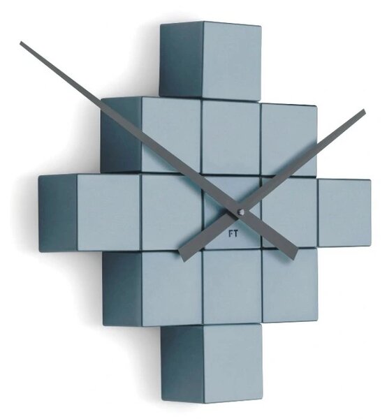Designové nástěnné nalepovací hodiny Future Time FT3000GY Cubic light grey