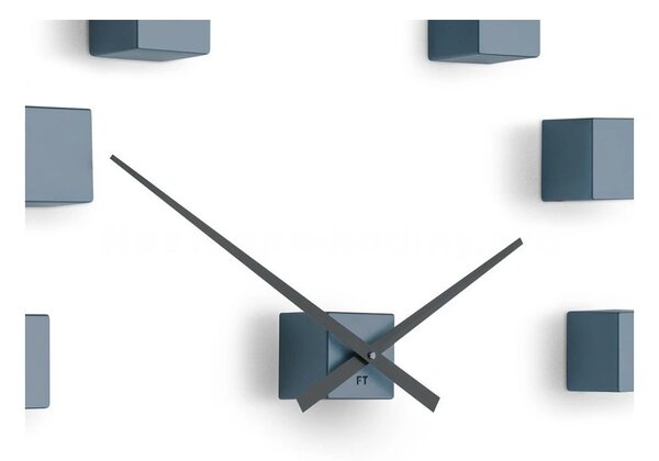 Designové nástěnné nalepovací hodiny Future Time FT3000GY Cubic light grey
