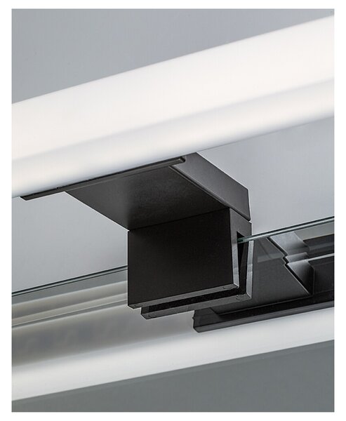 Koupelnové nástěnné LED svítidlo OLIRO černá, šířka 60 cm