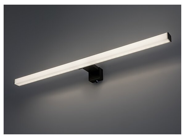 Koupelnové nástěnné LED svítidlo OLIRO černá, šířka 60 cm