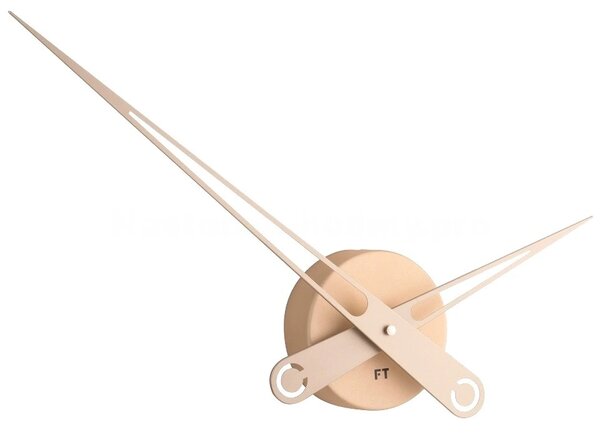 Designové nástěnné hodiny Future Time FT9650CM Hands champagne 60cm