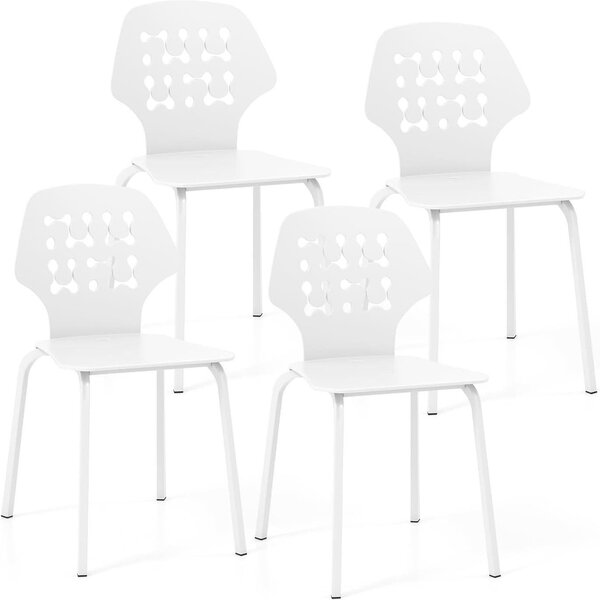 Jídelní židle - Kuchyňské židle - Sada židlí - Designové židle - Bílé židle - Ergonomické pohodlí