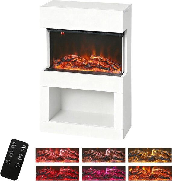 Elektrické topení – Atmosférické topení – Vložka s LED osvětlením – Otevřené topení – Dekorativní topení – Výkon topení: 1000/2000 wattů
