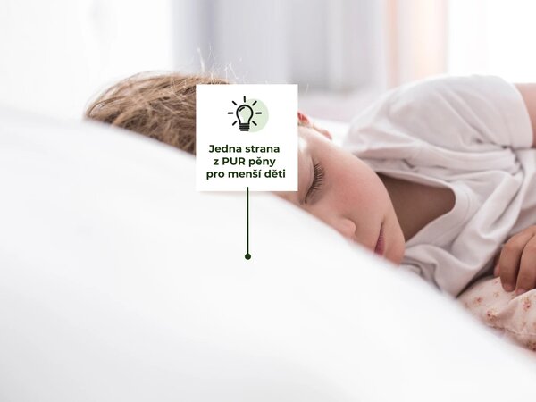 Sada dětských pěnových matrací ANATOMICA se studenou HR pěnou 90x200 a 120x200 cm