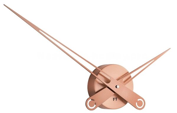 Designové nástěnné hodiny Future Time FT9650CO Hands copper 60cm