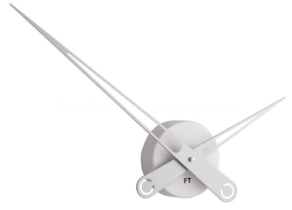 Designové nástěnné hodiny Future Time FT9650SI Hands silver 60cm