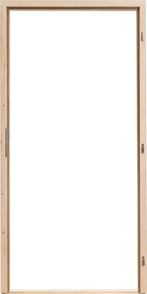 Hrdinka Obložkové zárubně 60 - 90 cm s těsněním – Šířka: 60, Orientace: leva, Šířka ostění: 8-cm
