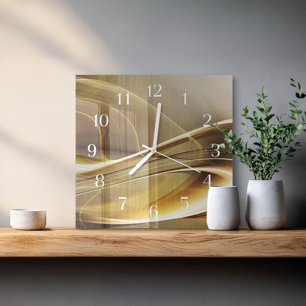 Skleněné hodiny Abstraktní čáry zskb-30x30-00057896