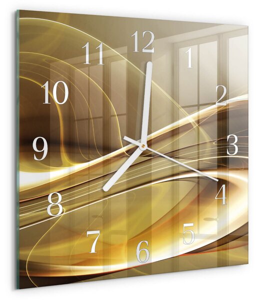 Skleněné hodiny Abstraktní čáry zskb-30x30-00057896