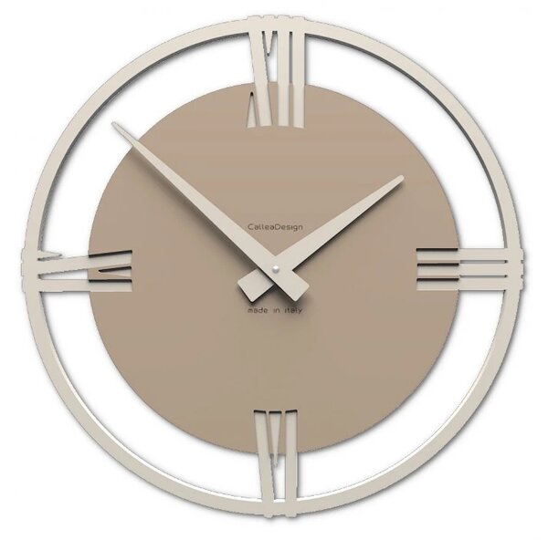 Designové hodiny 10-216 CalleaDesign Sirio 60cm (více variant dýhy) Barva bílá-1 - RAL9003