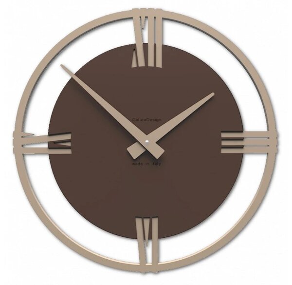 Designové hodiny 10-216 CalleaDesign Sirio 60cm (více variant dýhy) Barva bílá-1 - RAL9003
