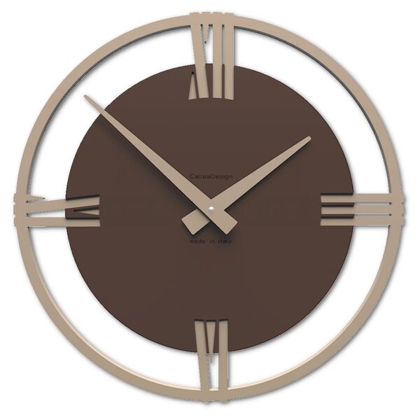 Designové hodiny 10-216 CalleaDesign Sirio 60cm (více variant dýhy) Barva bílá-1 - RAL9003