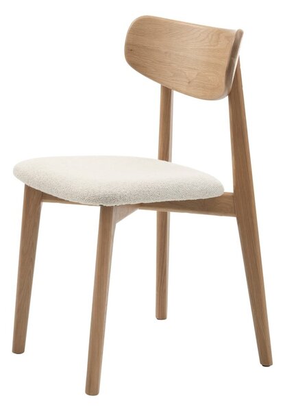 Jídelní židle v krémovo-přírodní barvě Elim – Unique Furniture