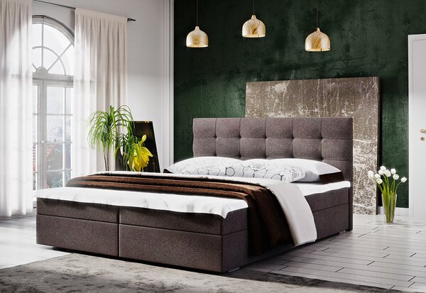 Čalouněná postel LAKE 2 + rošt + matrace, 160x200, Cosmic 800