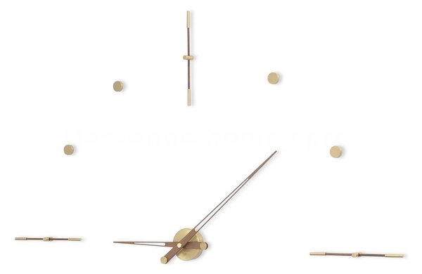 Designové nástěnné hodiny Nomon Mixto NP Gold 125cm