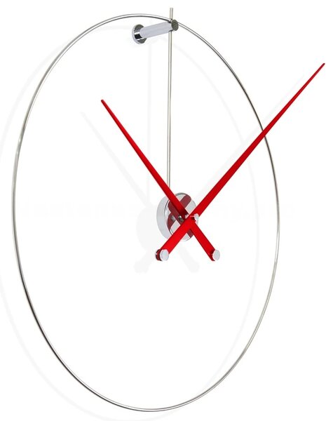 Designové nástěnné hodiny Nomon New Anda L red 100cm