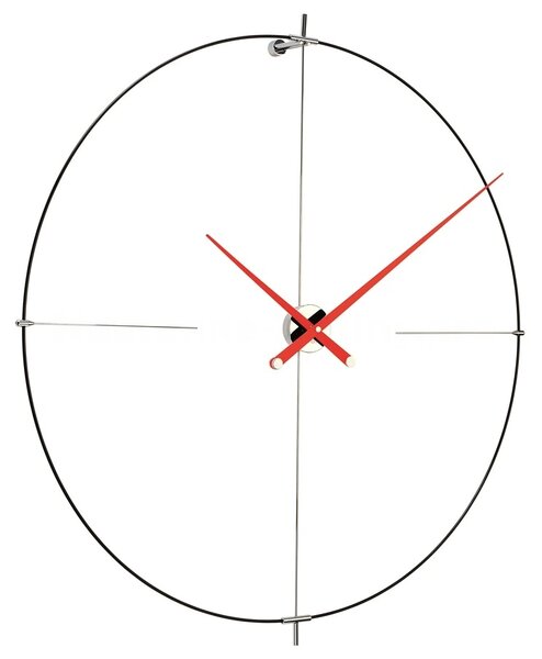 Designové nástěnné hodiny Nomon Bilbao L red 110cm
