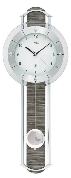 Kyvadlové nástěnné hodiny 5304 AMS řízené rádiovým signálem 60cm
