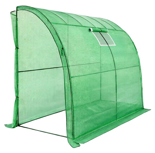 Ak furniture Nástěnný zahradní fóliovník GOOLDIE 100x200x210 cm zelený