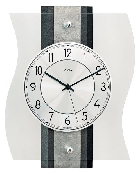 Designové nástěnné hodiny 5538 AMS řízené rádiovým signálem 36cm
