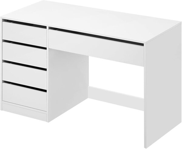 Kosmetický stolek - Toaletní stolek - Pracovní stolek - Stolek s počítačem - Kosmetický stolek - 120x55 cm - 5 zásuvek, úložný prostor